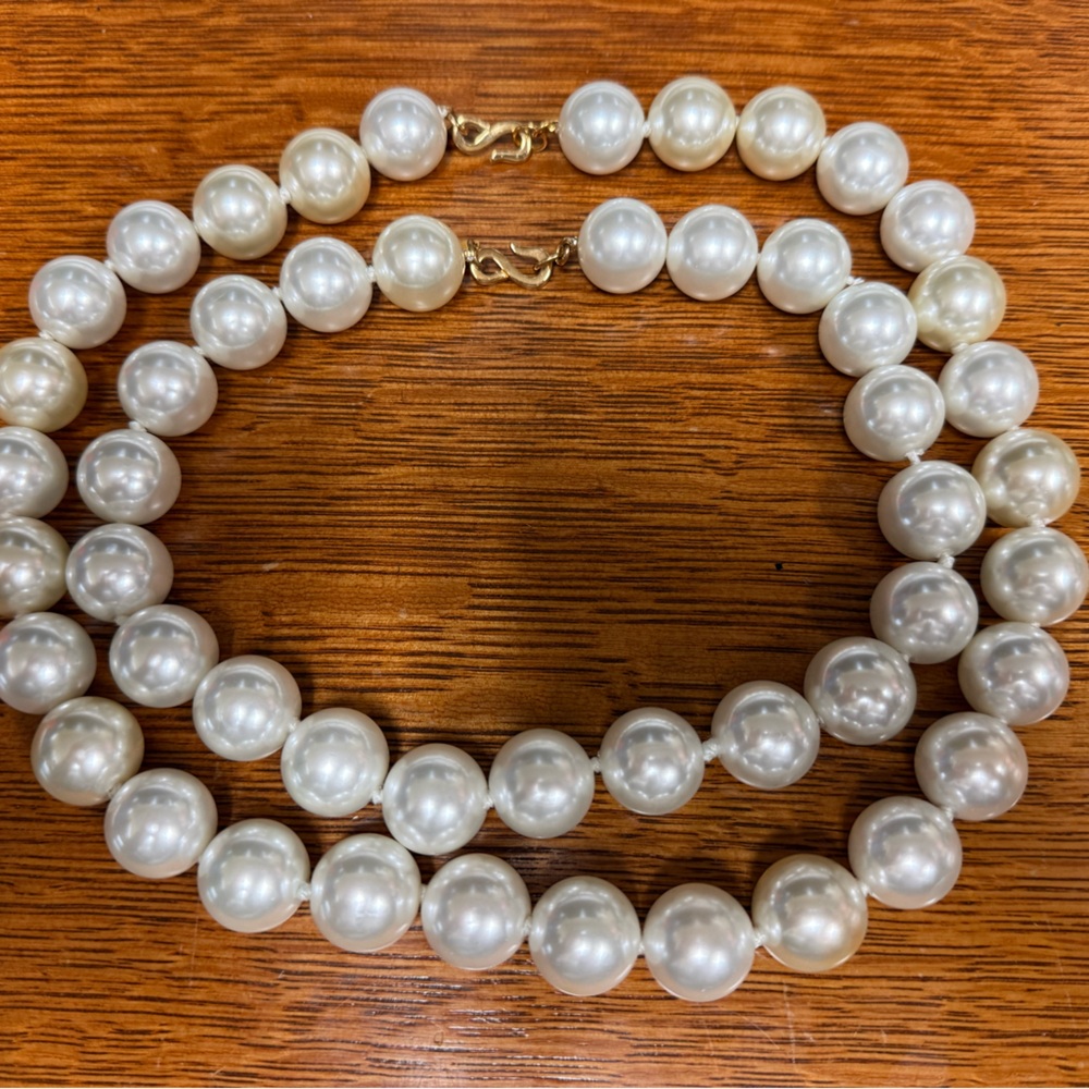 Kenneth Lane large necklaces. Set of 2. 24” & 18”